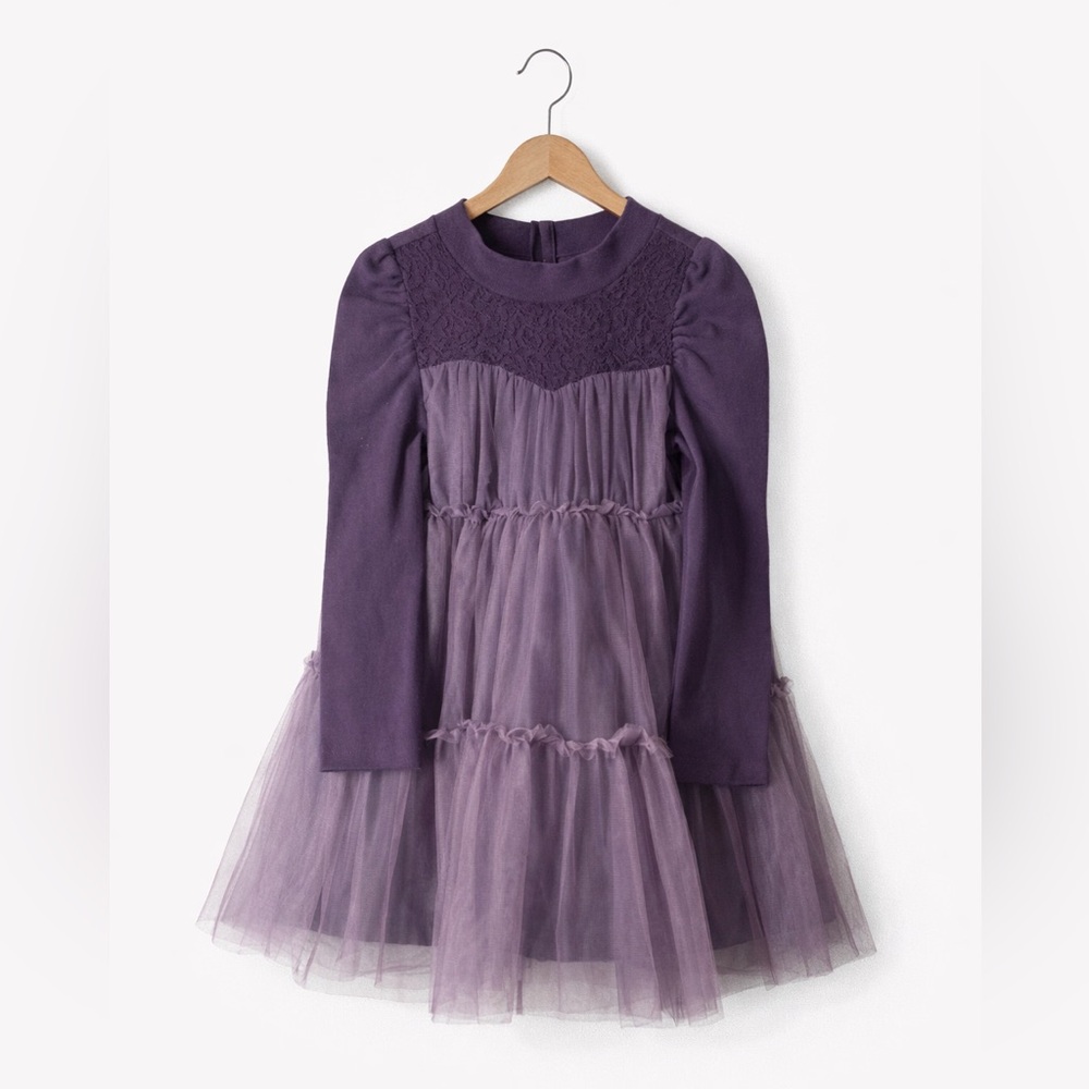 Handmade Boutique Purple Tulle Dress Girls 4T Fairy Princess Cottagecore Party
